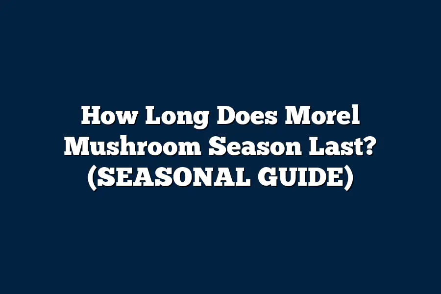 How Long Does Morel Mushroom Season Last? (SEASONAL GUIDE) Mushroom